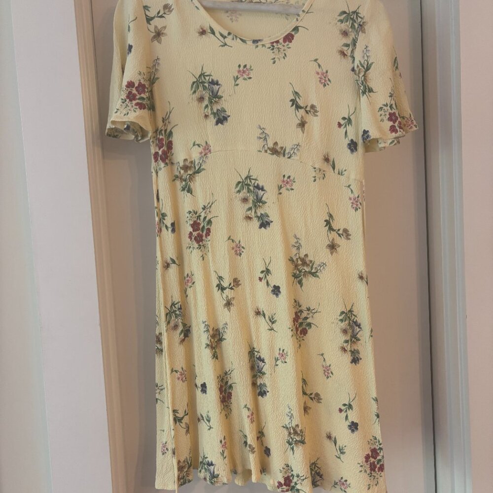 Yellow floral sundress